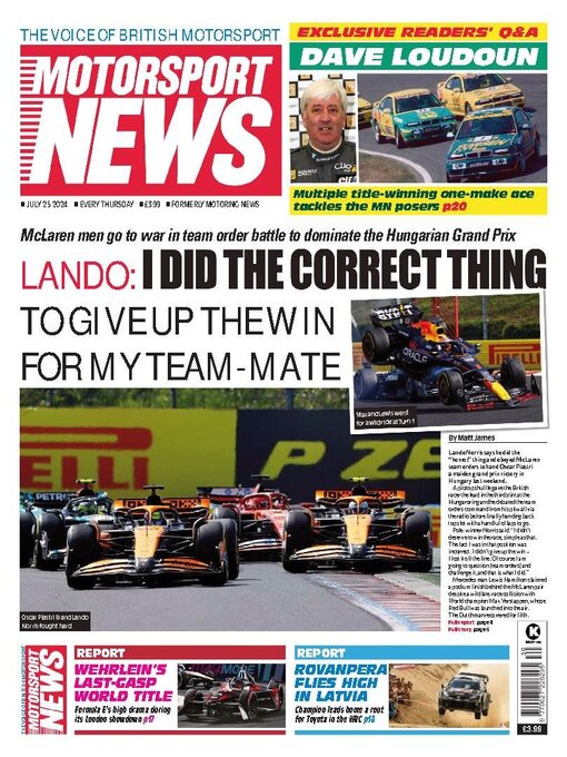 Title details for Motorsport News by Kelsey Publishing Ltd - Available